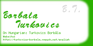 borbala turkovics business card