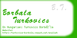borbala turkovics business card